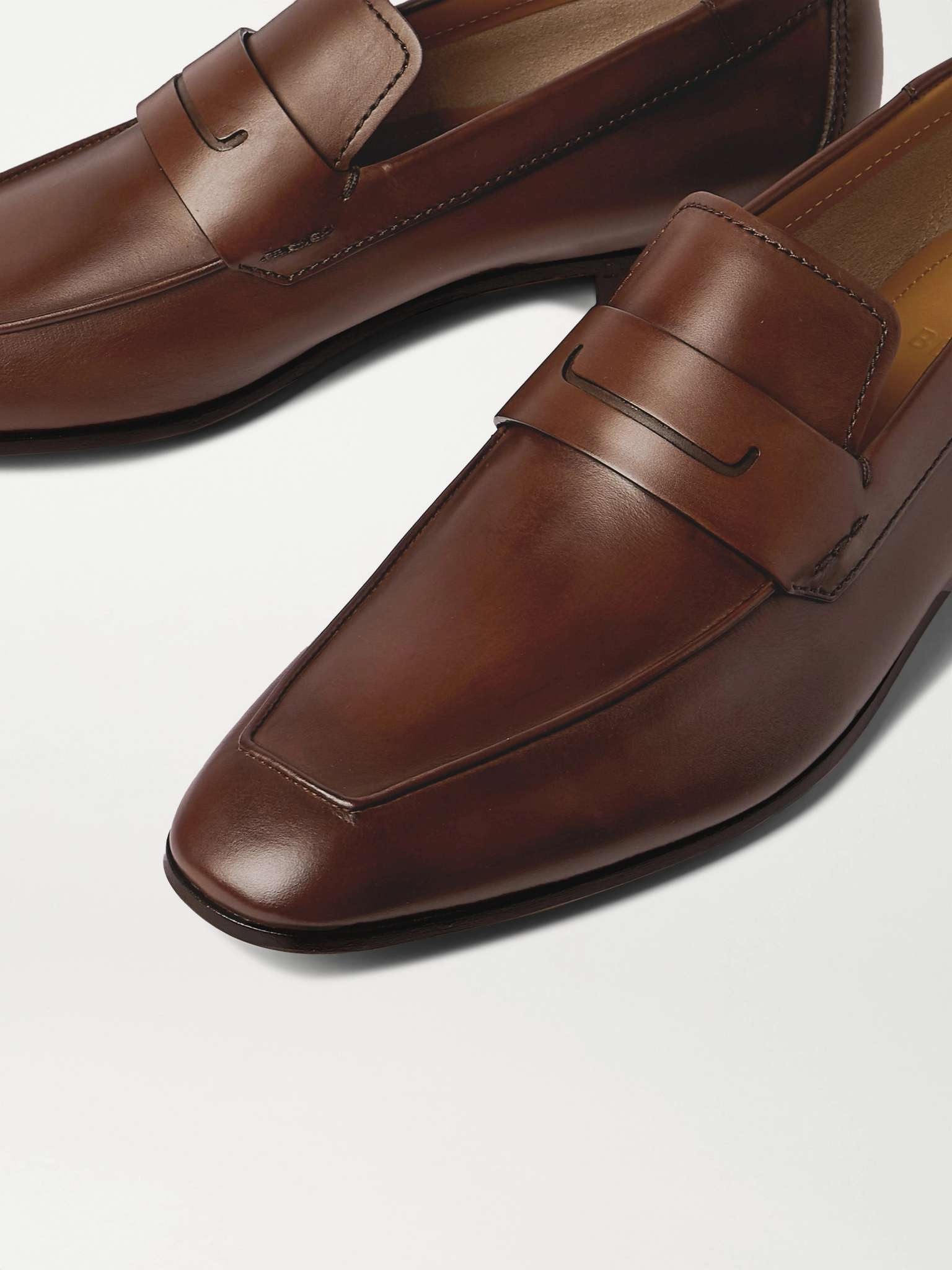 Lorenzo Leather Penny Loafers - 4