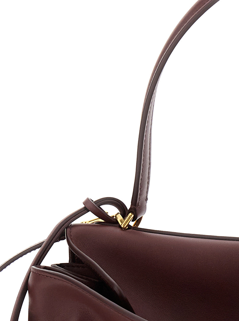 Balenciaga Women 'Medium Rodeo' Bordeaux Handbag With Detachable Key Holder In Smooth Leather Woman - 5