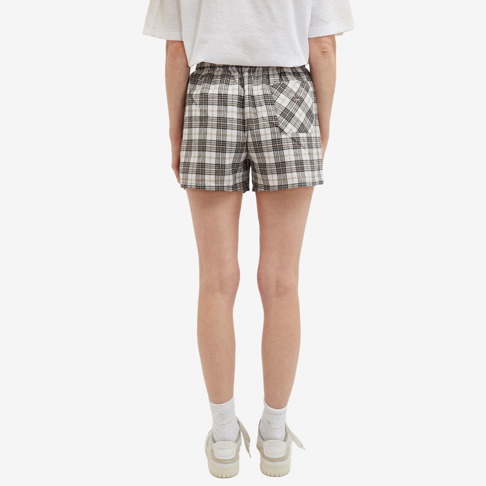 Acne Studios Face Roxx Check Shorts - 3