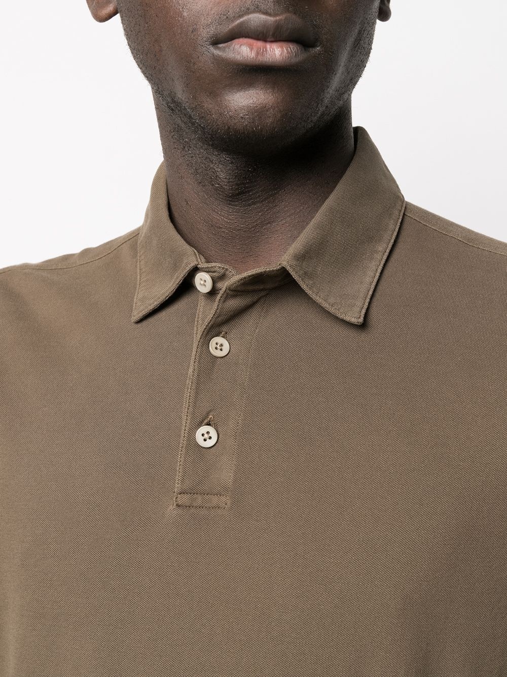 short-sleeve cotton polo shirt - 5