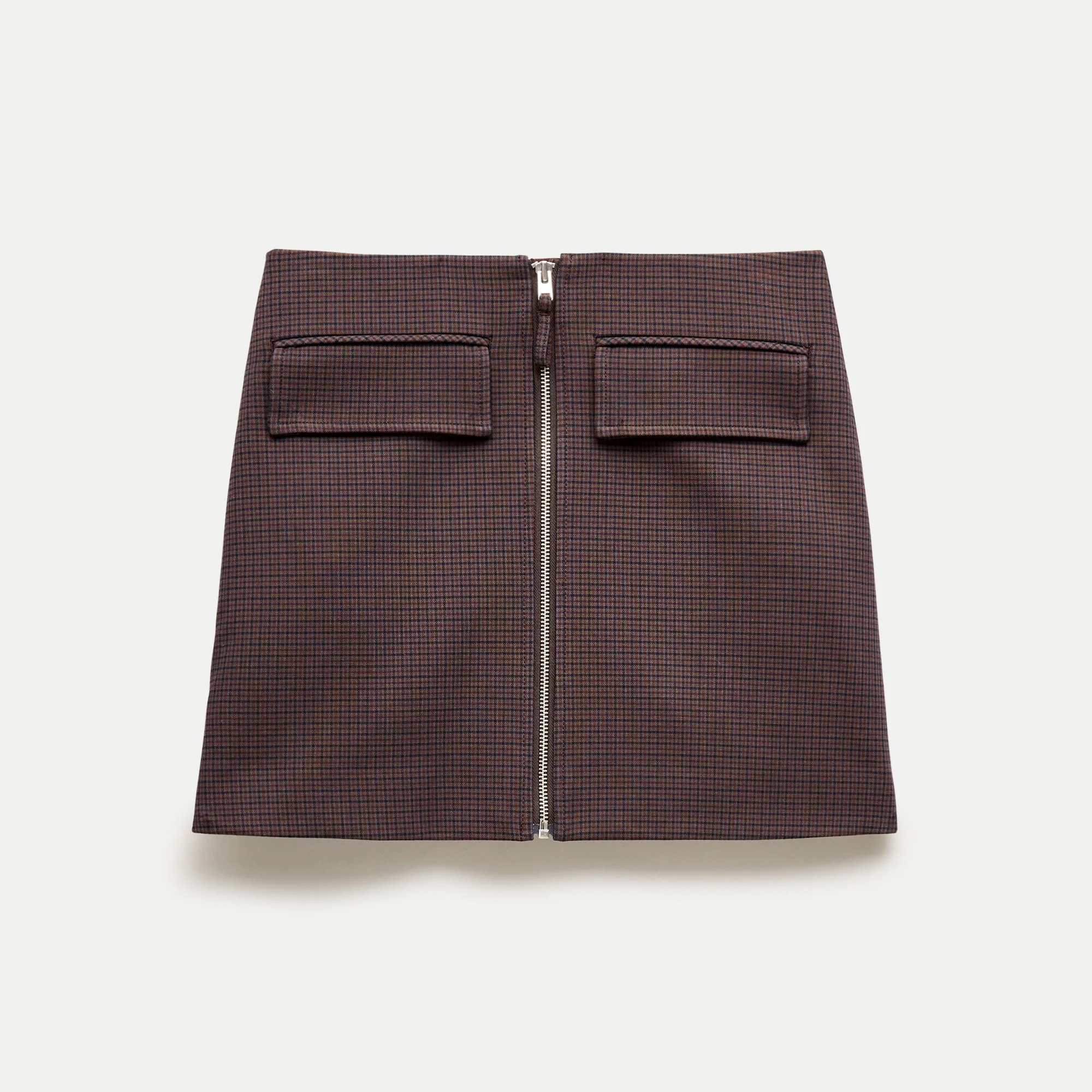 Fairfax zipper mini skirt in four-season stretch - 1