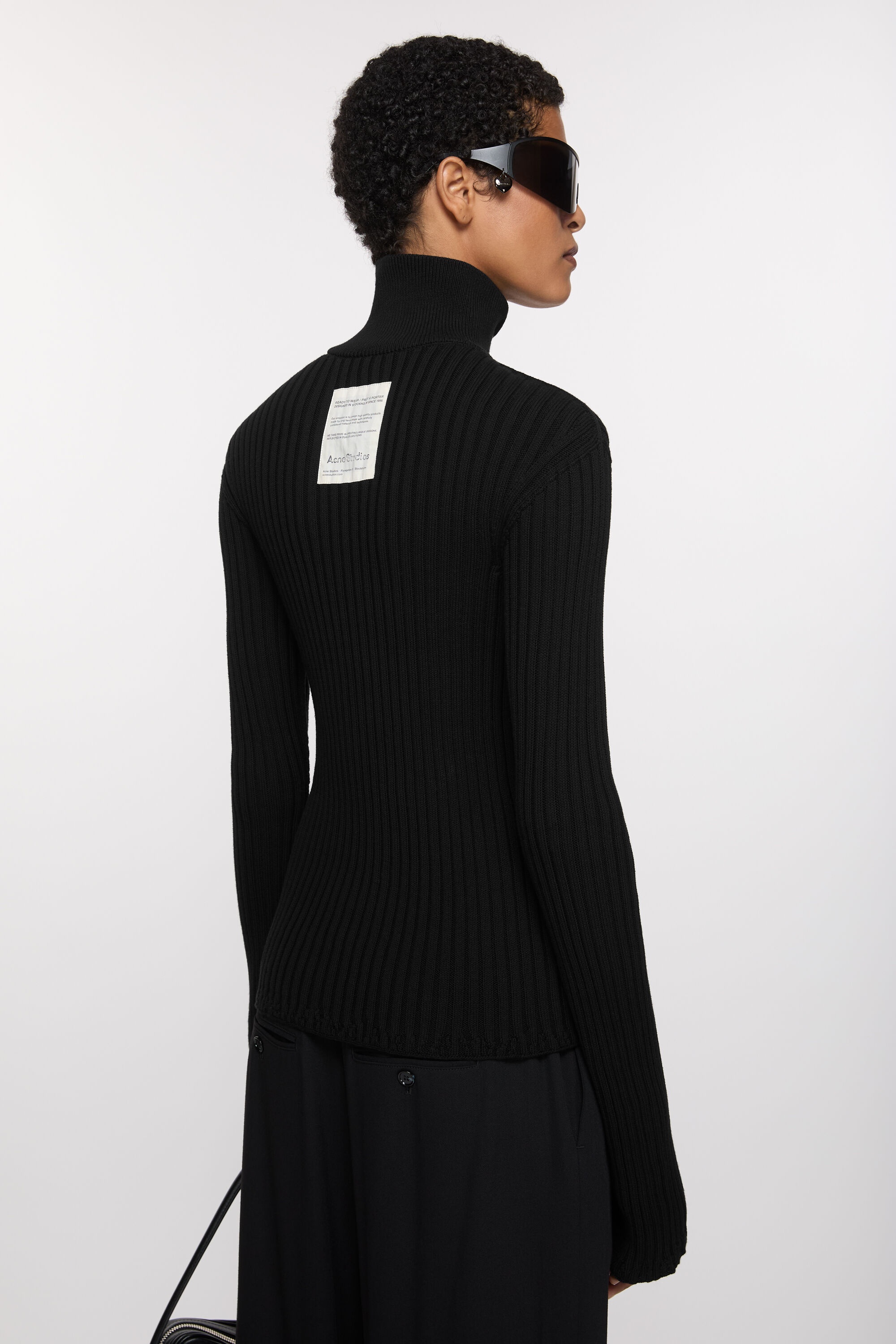 Zip up cardigan - Black - 3