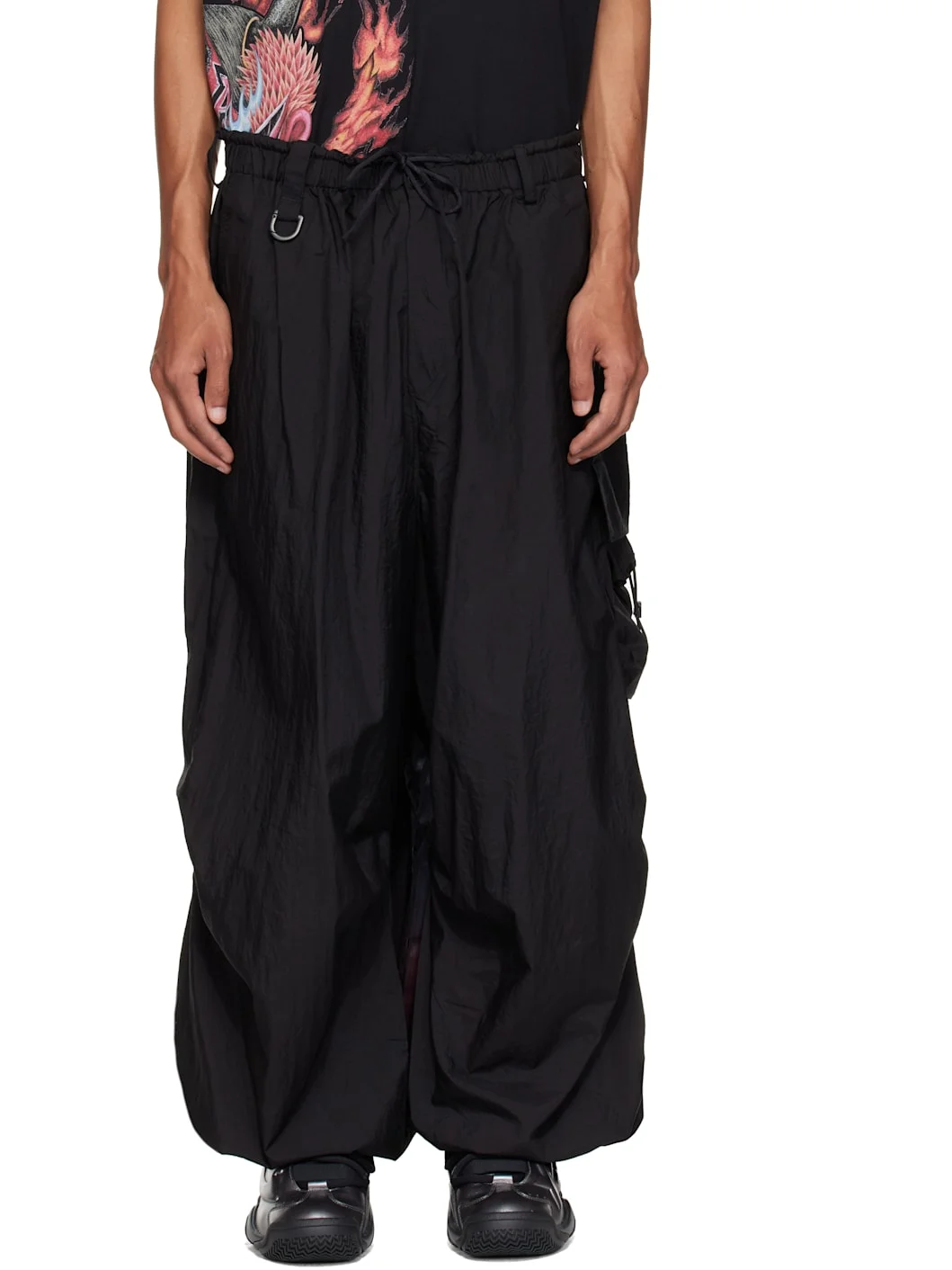 Black Gradient 3S Cargo Pants - 1