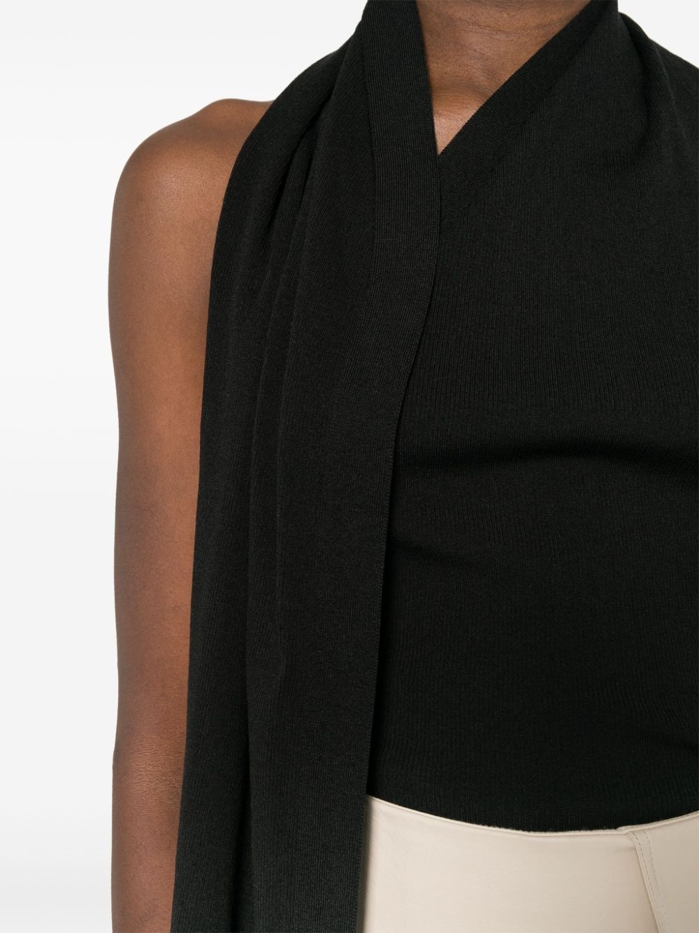 halterneck knitted top - 5