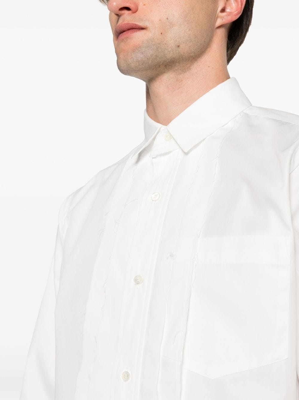 seam-detail shirt - 5