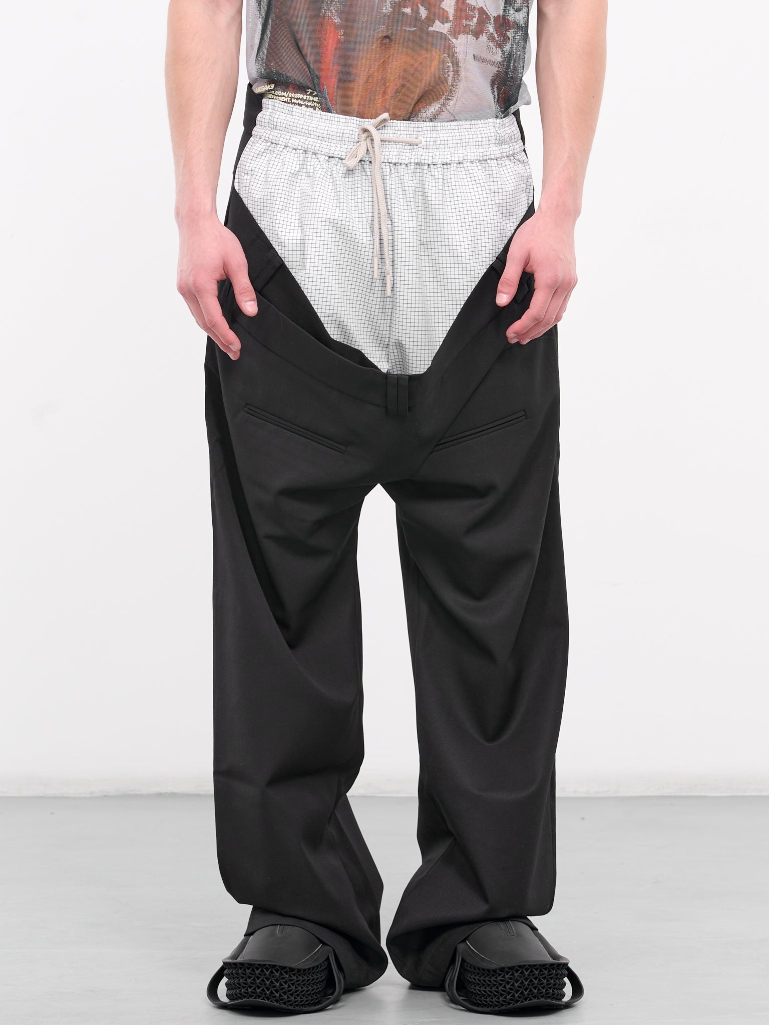 NAMESAKE Del Crossover Trousers | hlorenzo | REVERSIBLE