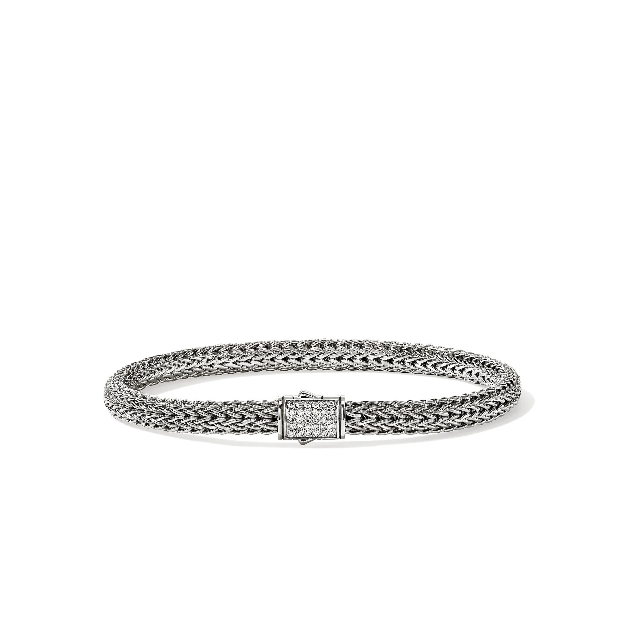 Icon Bracelet, Sterling Silver, Diamonds, 5MM - 1