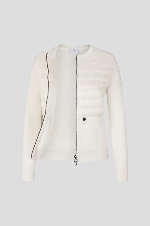 Anja Hybrid knit jacket in Off-white - 7