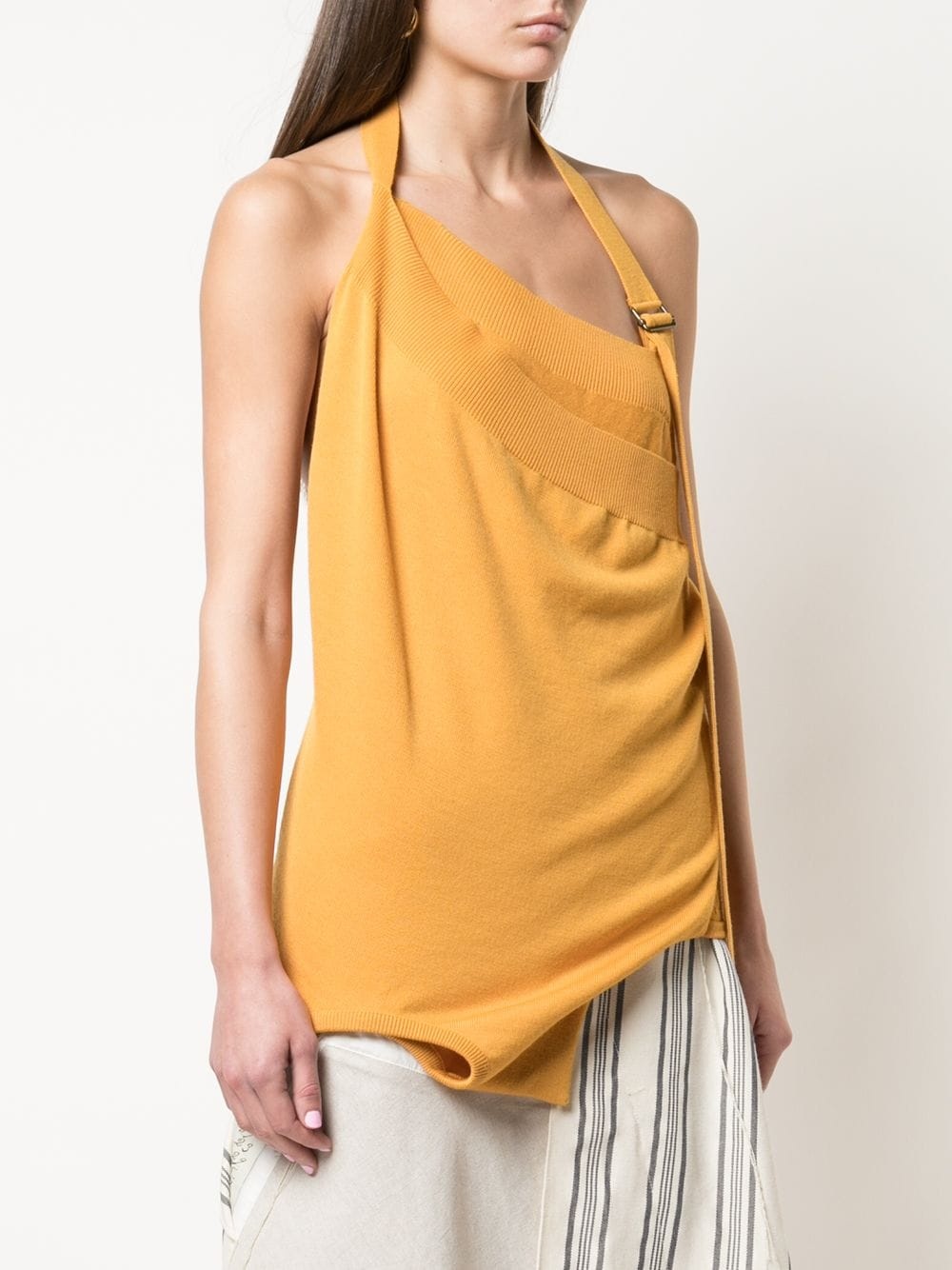 asymmetric halterneck top - 3