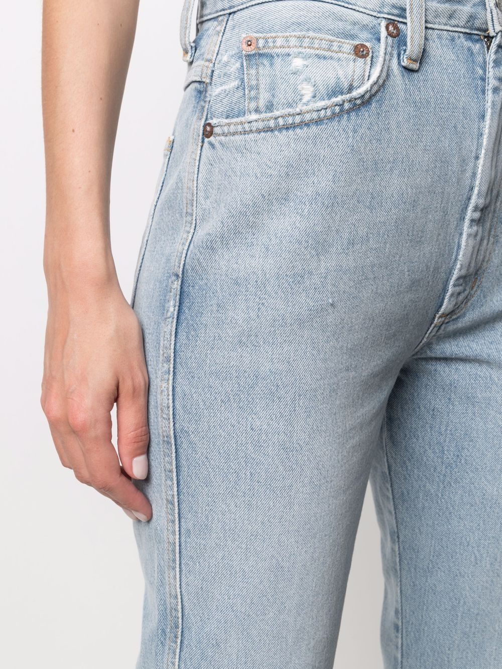 Pinch Waist straight jeans - 5