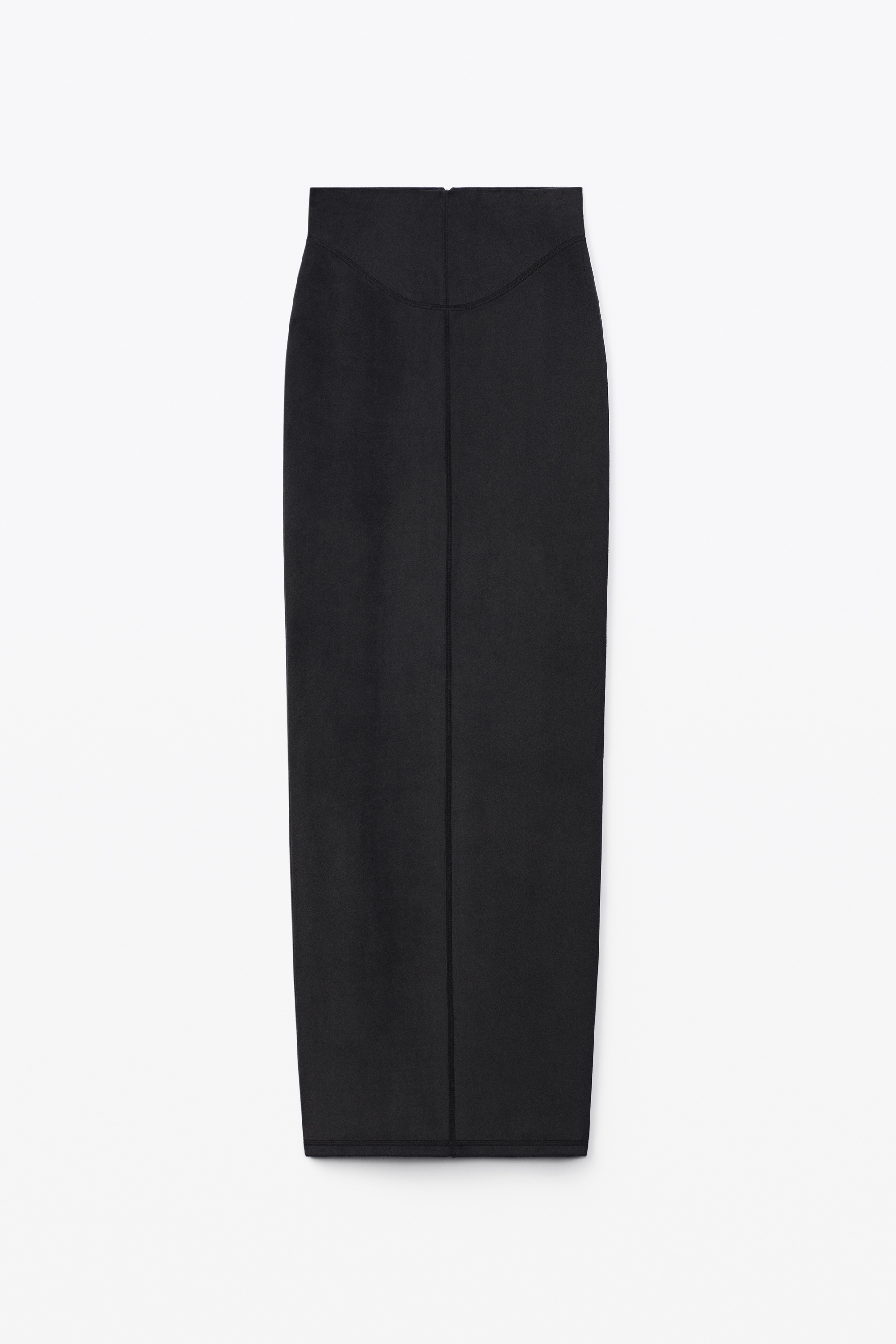 COLUMN SKIRT IN STRETCH VELOUR PONTE - 1