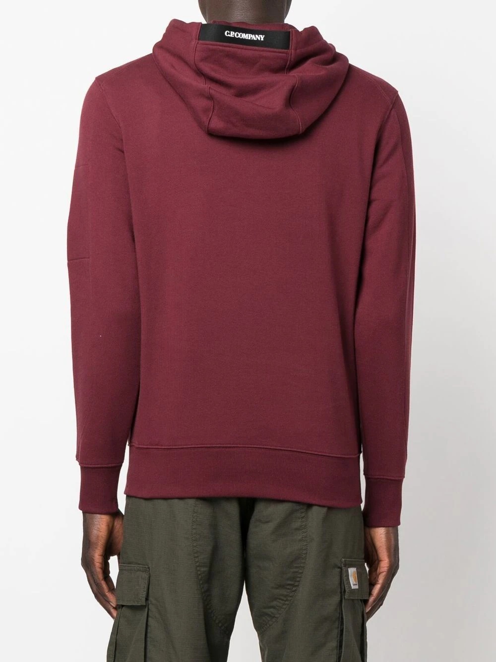 Lens-detail drawstring hoodie - 4