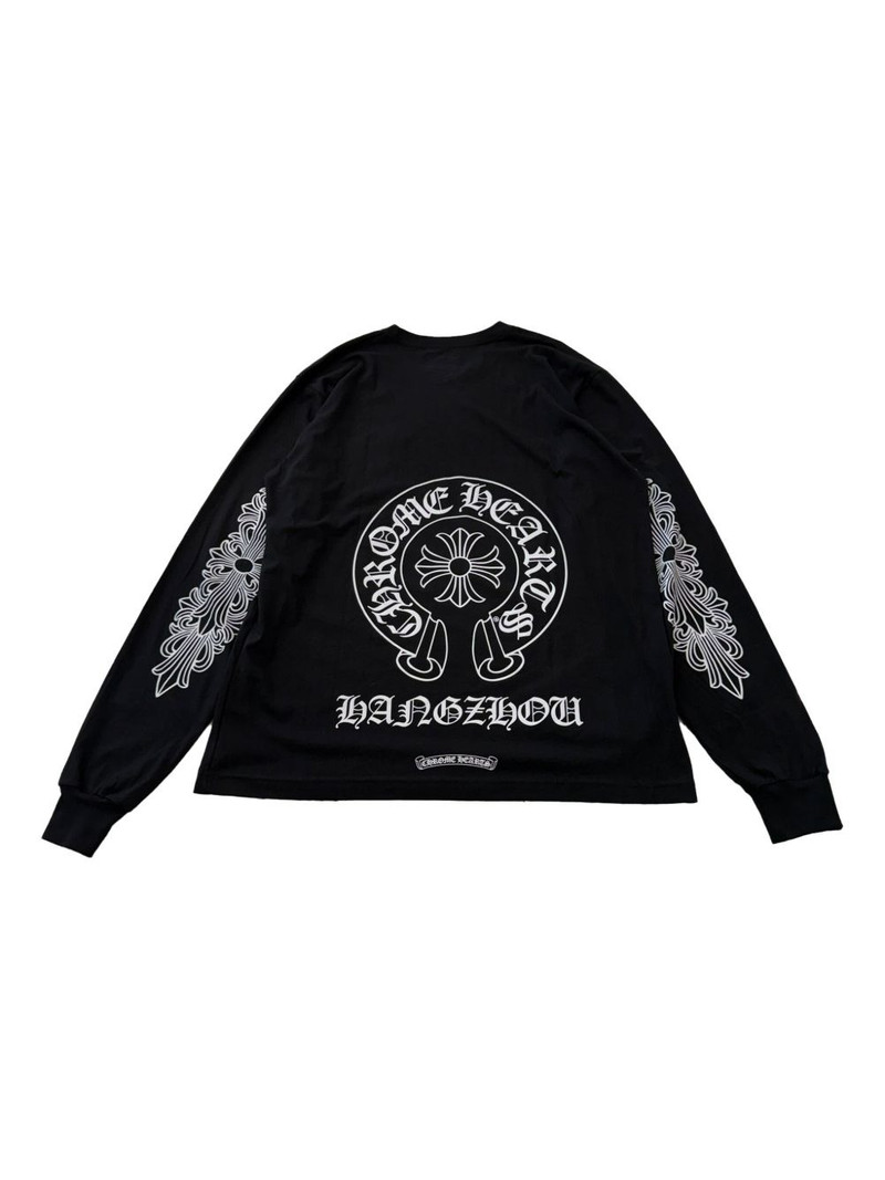 Chrome Hearts 크롬 하트 로스 앤젤레스 Excluisve Long-Sleeve T-Shirt '블랙 이름 * outlook