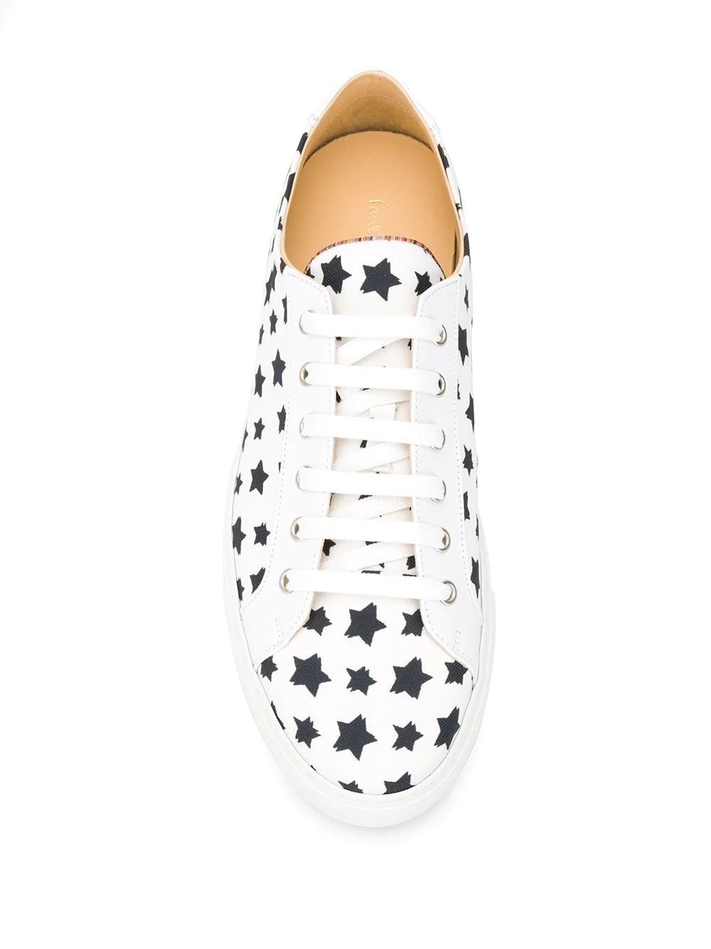 star print low-top sneakers - 4