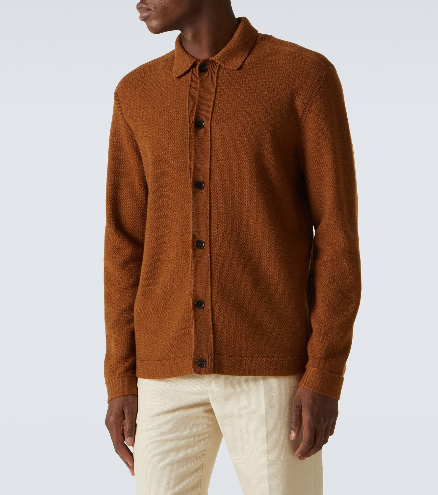 Ribbed-knit cashmere cardigan - 3