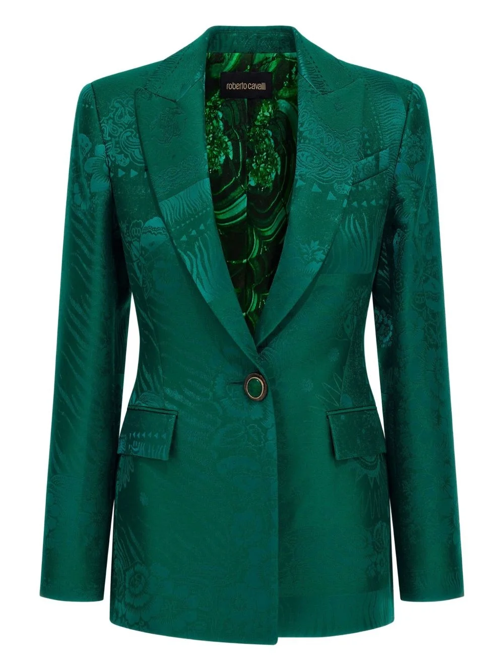 patterned-jacquard blazer - 1