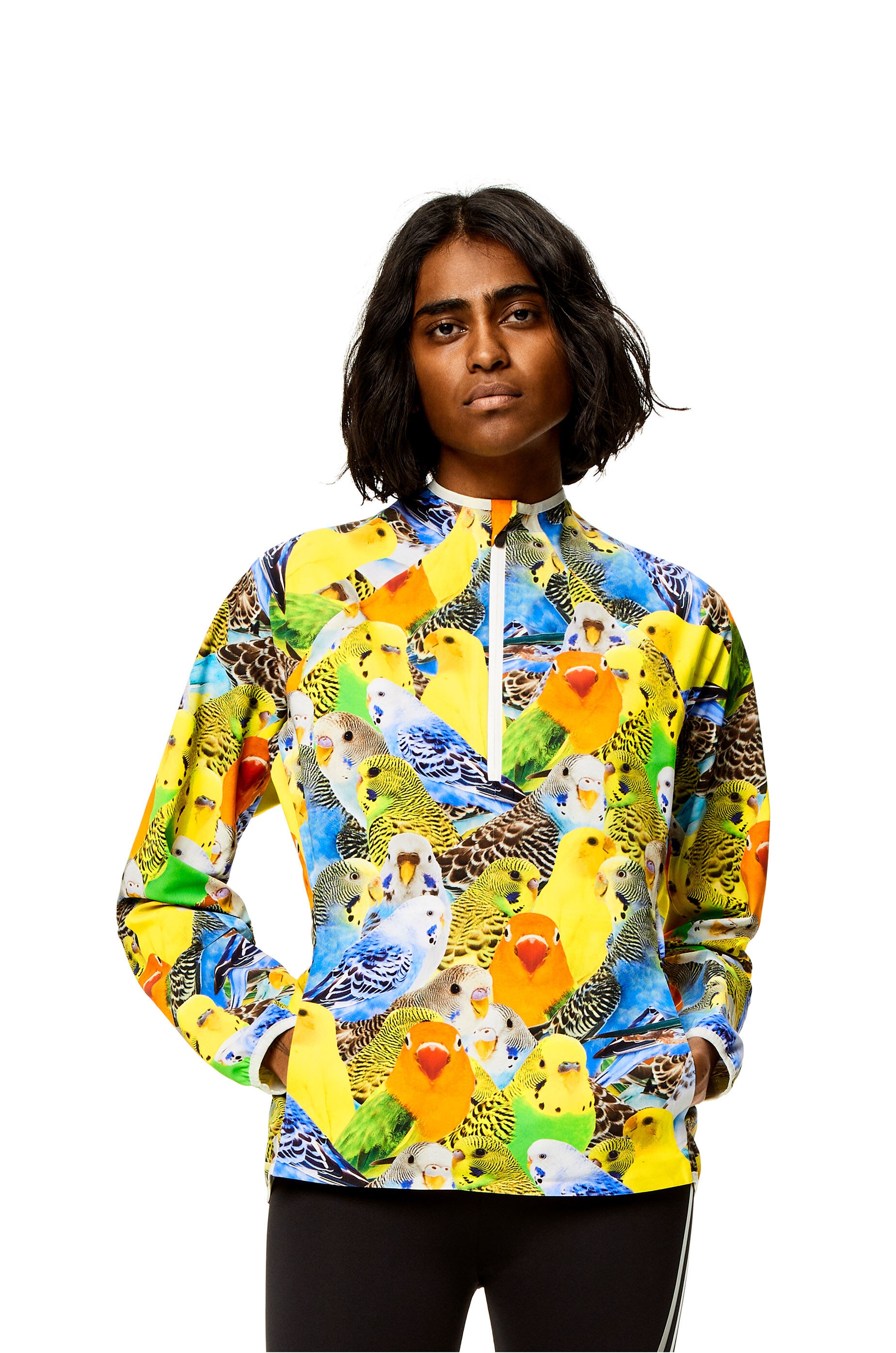 Parrots zip top in polyamide - 3