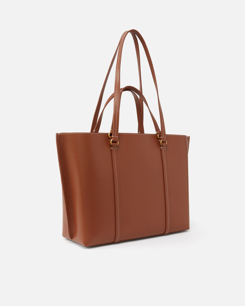 PINKO LARGE TUMBLED LEATHER SHOPPER BAG outlook