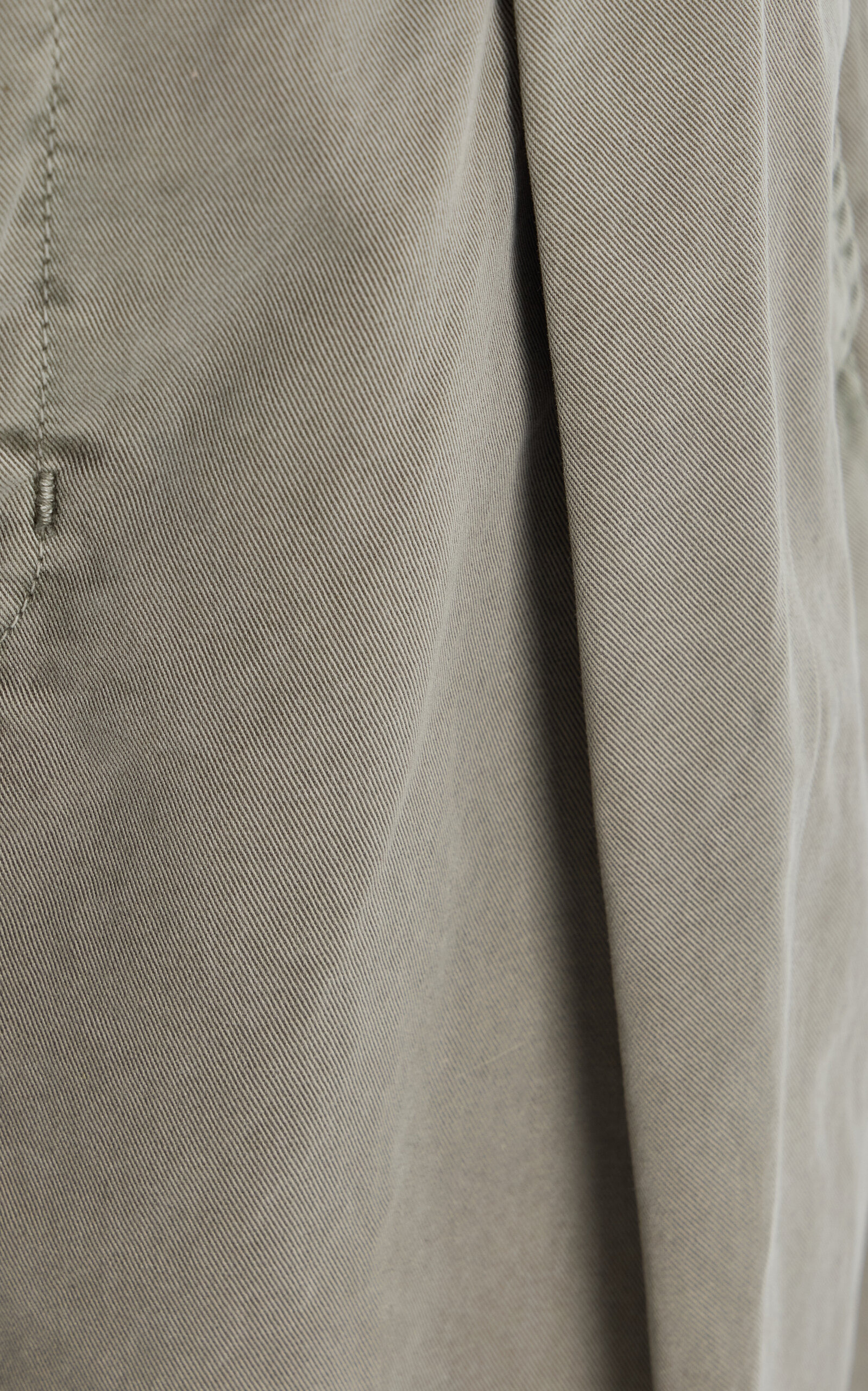 Pleated Cotton Chino Pants green - 5