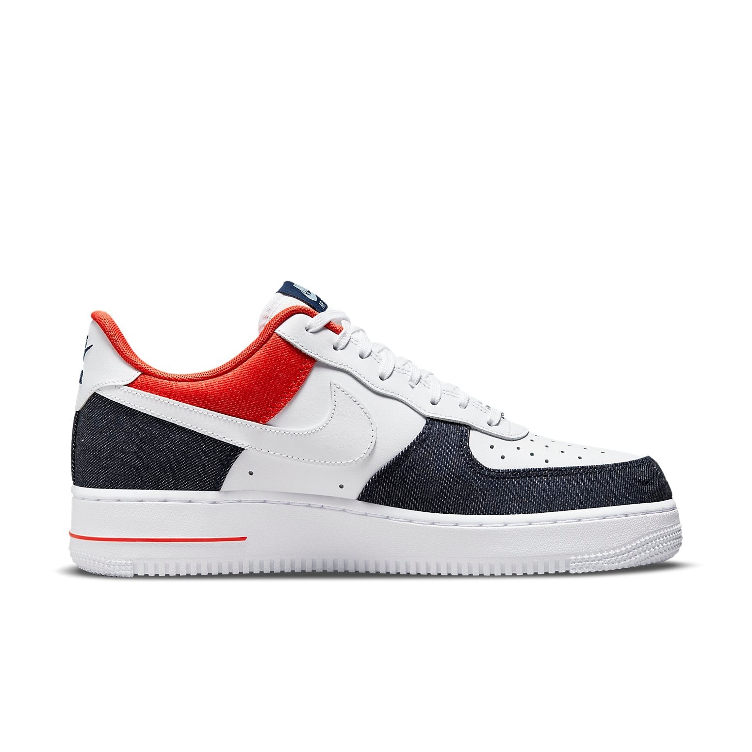 Nike Air Force 1 '07 LX 'White Red Denim' DJ5174-100 - 2
