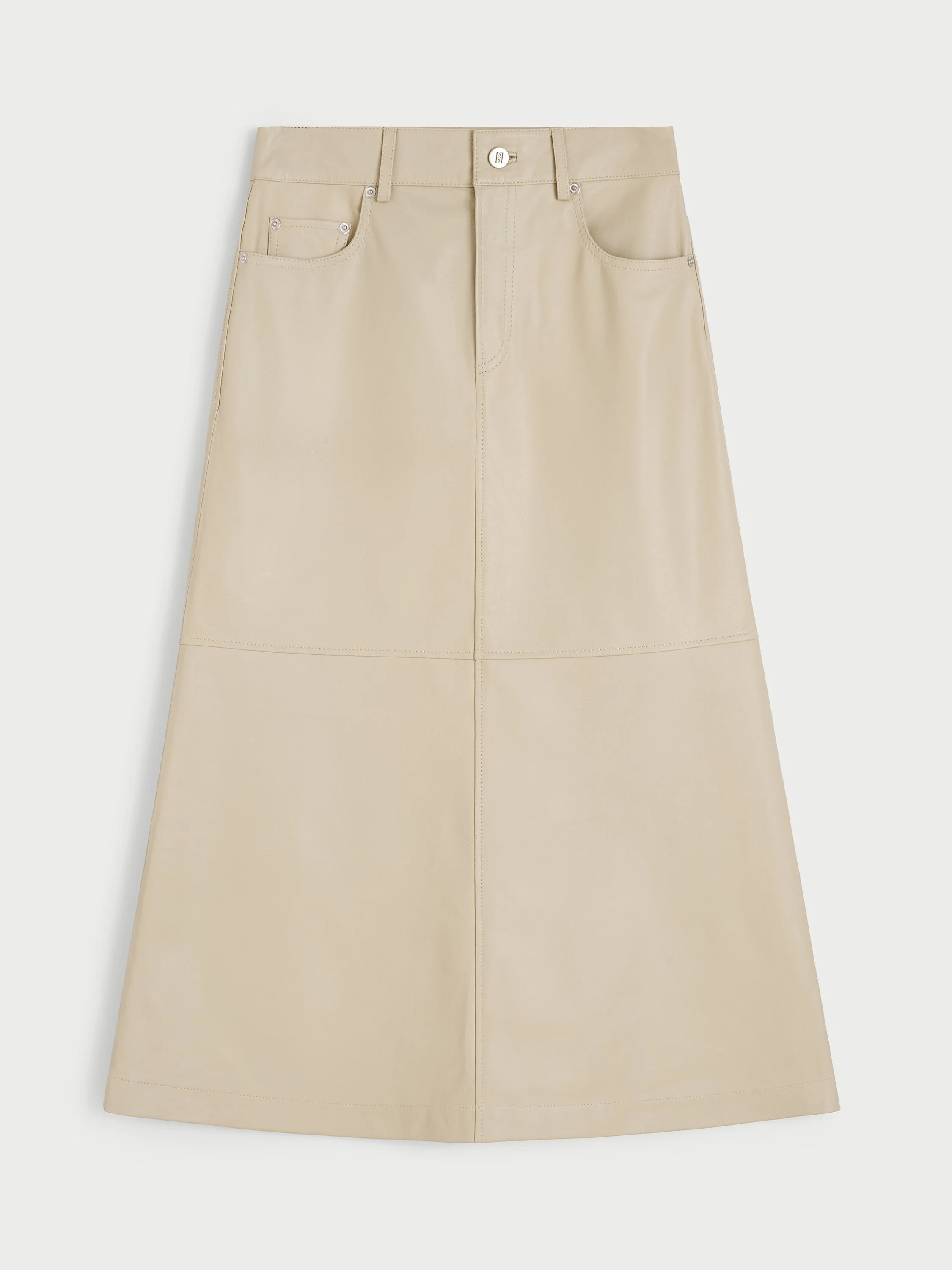 Solene organic cotton denim skirt - 1