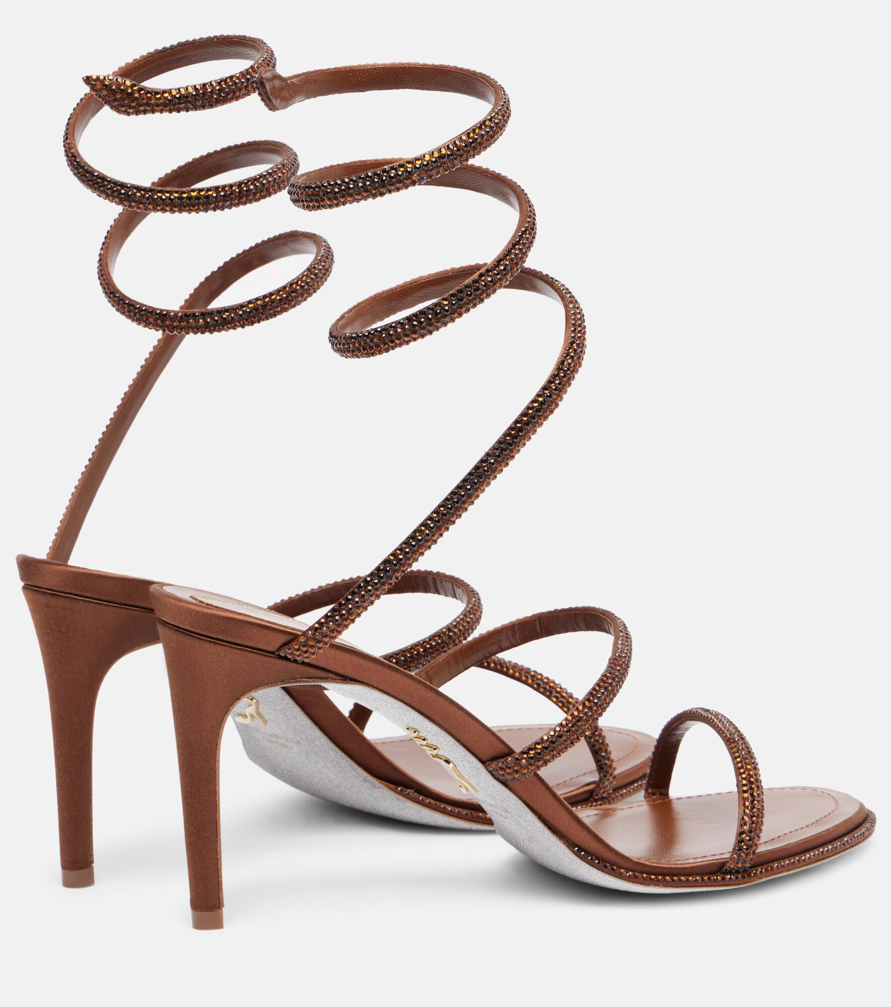 Cleo 80 embellished satin sandals - 2