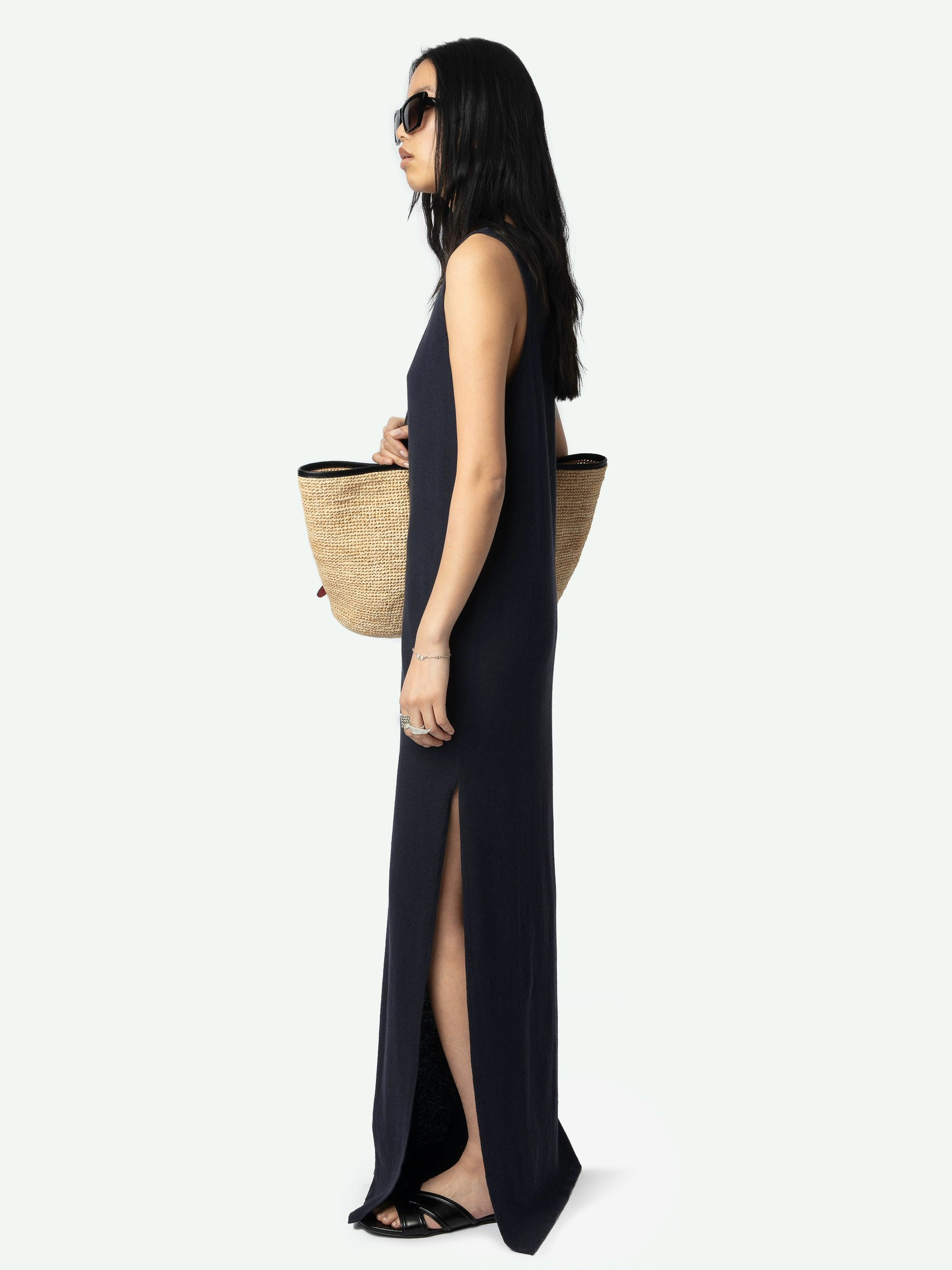 Deva Navy Sleeveless Dress - 4