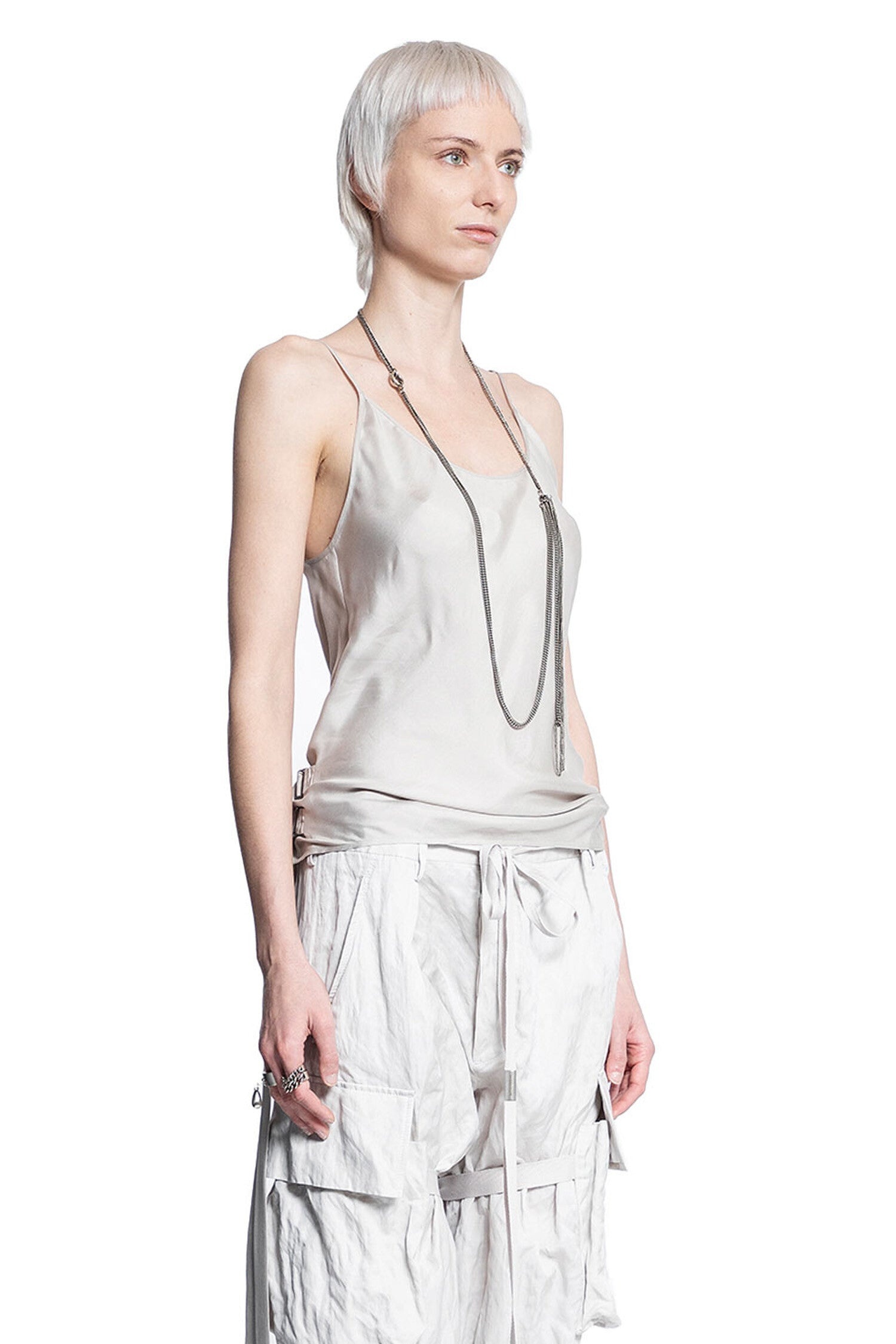 ANN DEMEULEMEESTER WOMAN BEIGE TOPS - 2