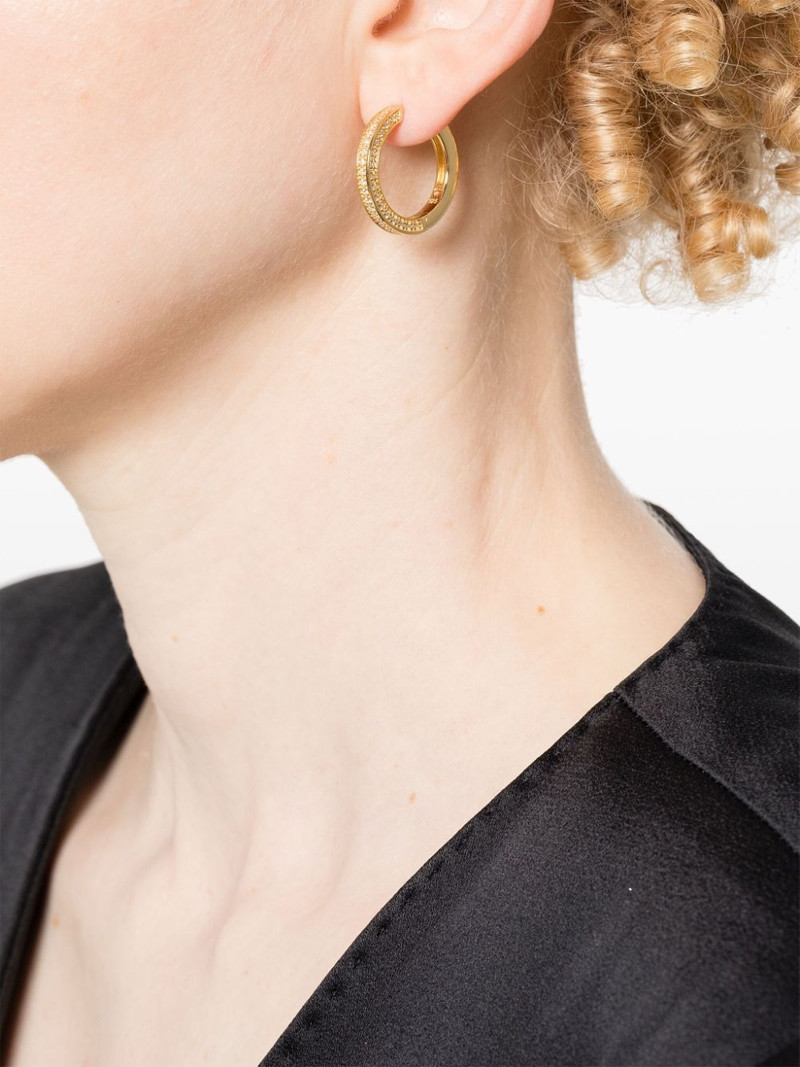 TOM WOOD Nova medium hoop earrings outlook