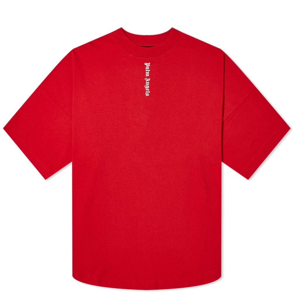 Palm Angels Vertical Logo Oversized Tee - 1