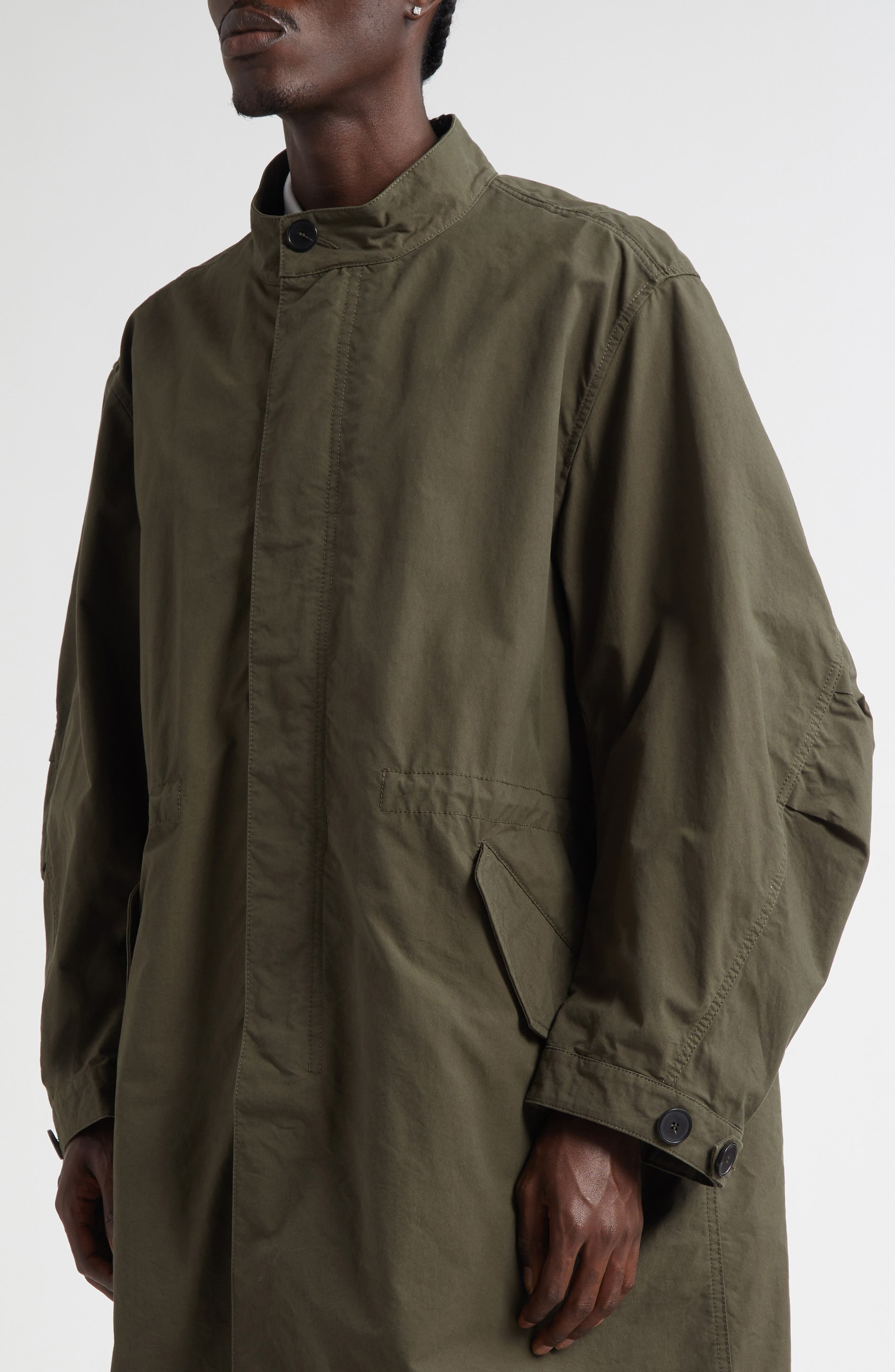 Givenchy Twisted Arm Parka in Khaki at Nordstrom - 5