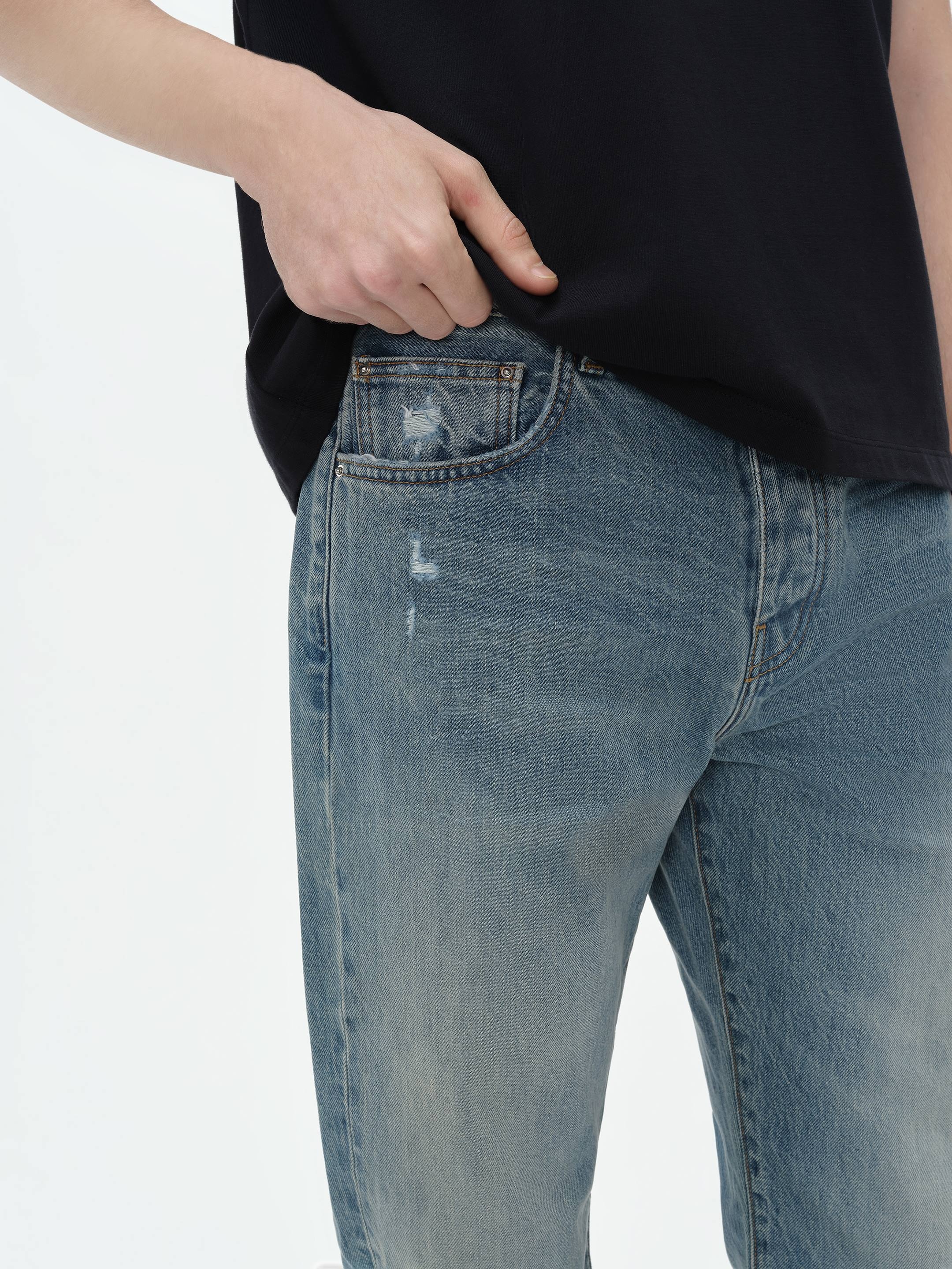 RELEASED HEM STRAIGHT JEAN - 5