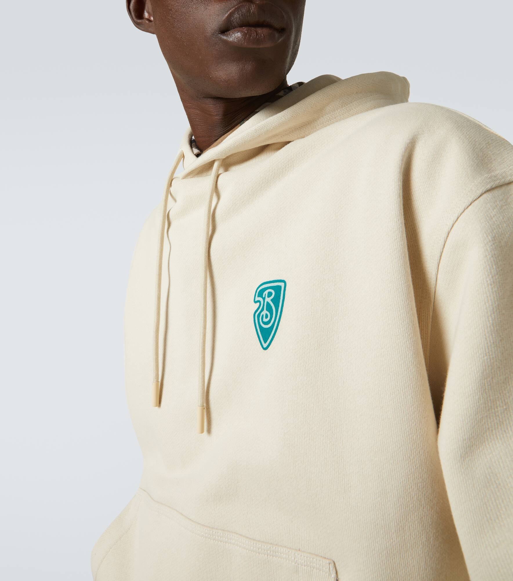 Logo cotton hoodie - 5