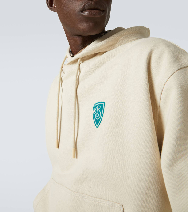 Logo cotton hoodie 5