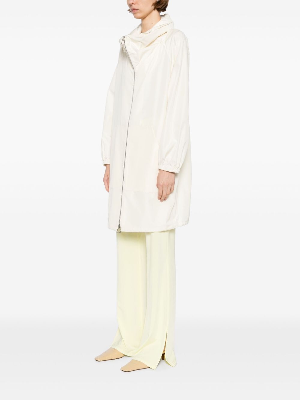 silk taffeta parka - 3