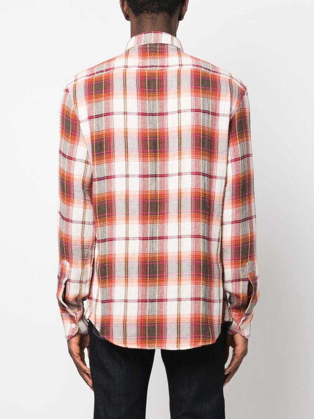 plaid-check pattern shirt - 4