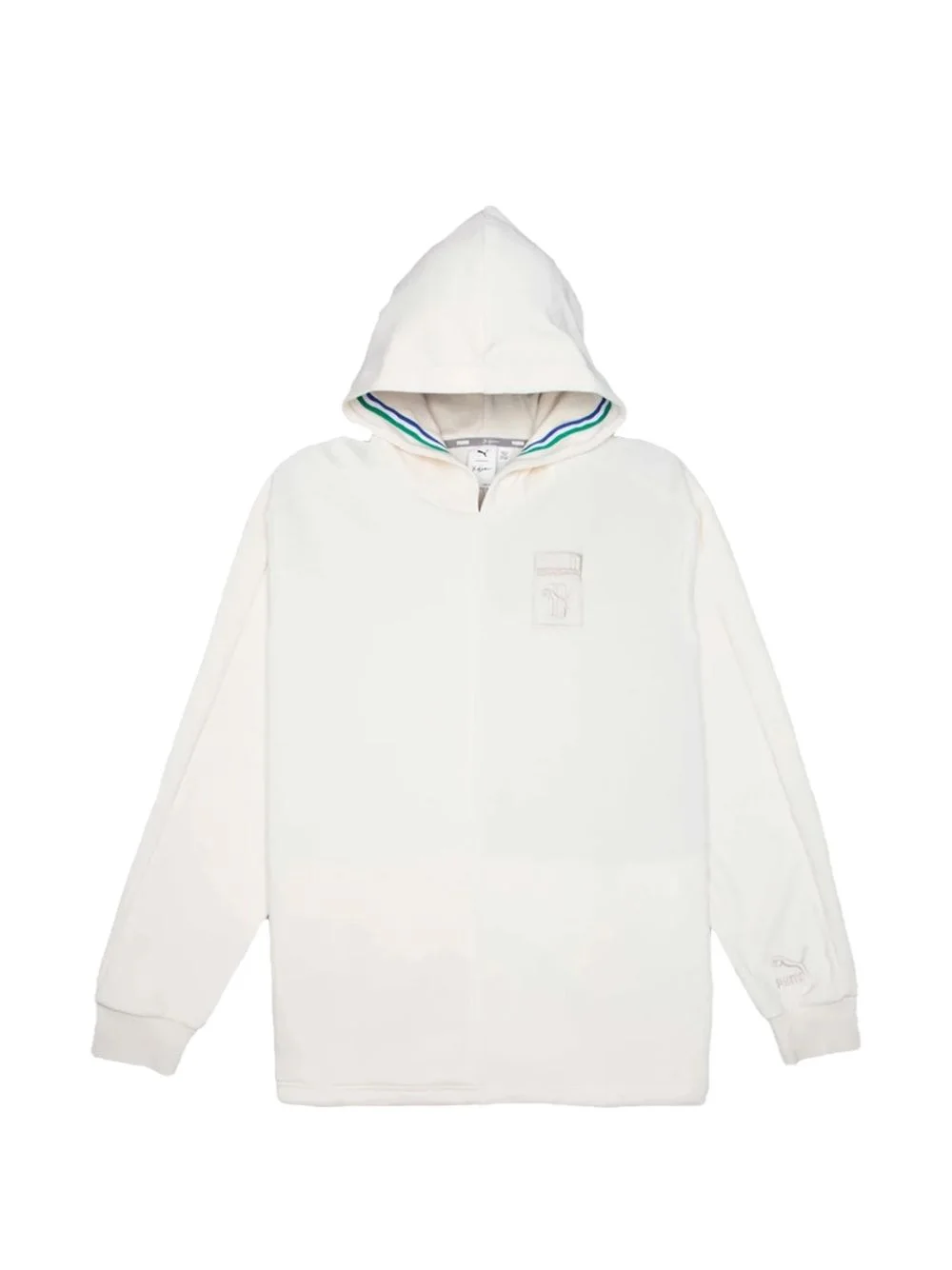 Big Sean Velour logo detail hoodie - 1