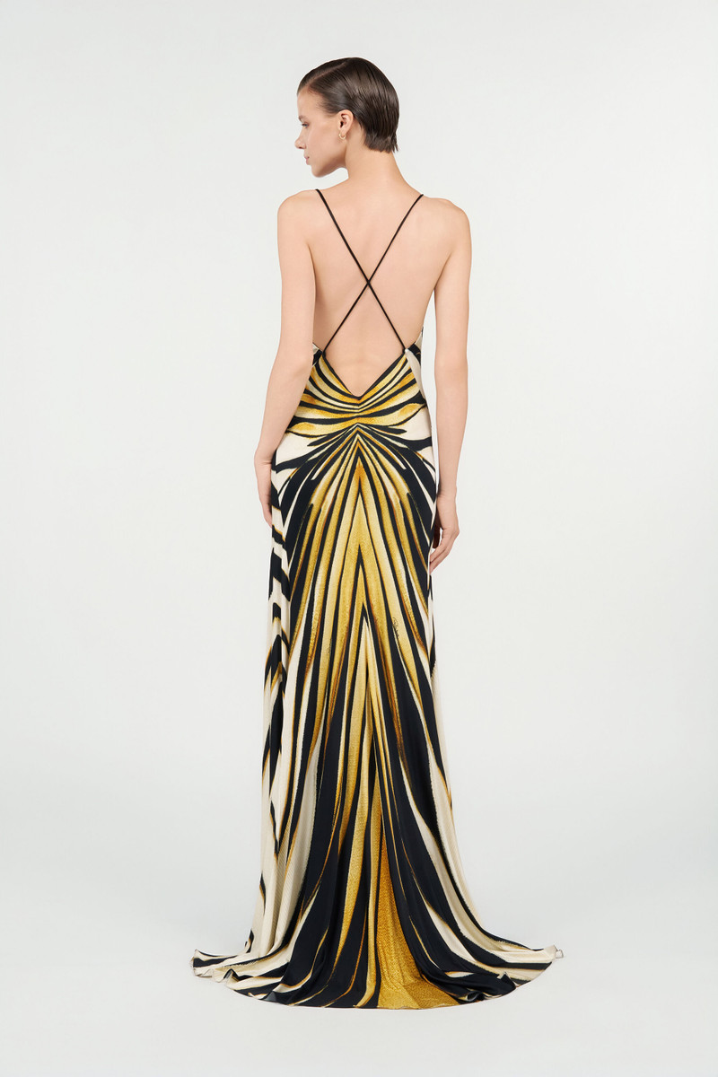 Ray Of Gold Print Dress 4