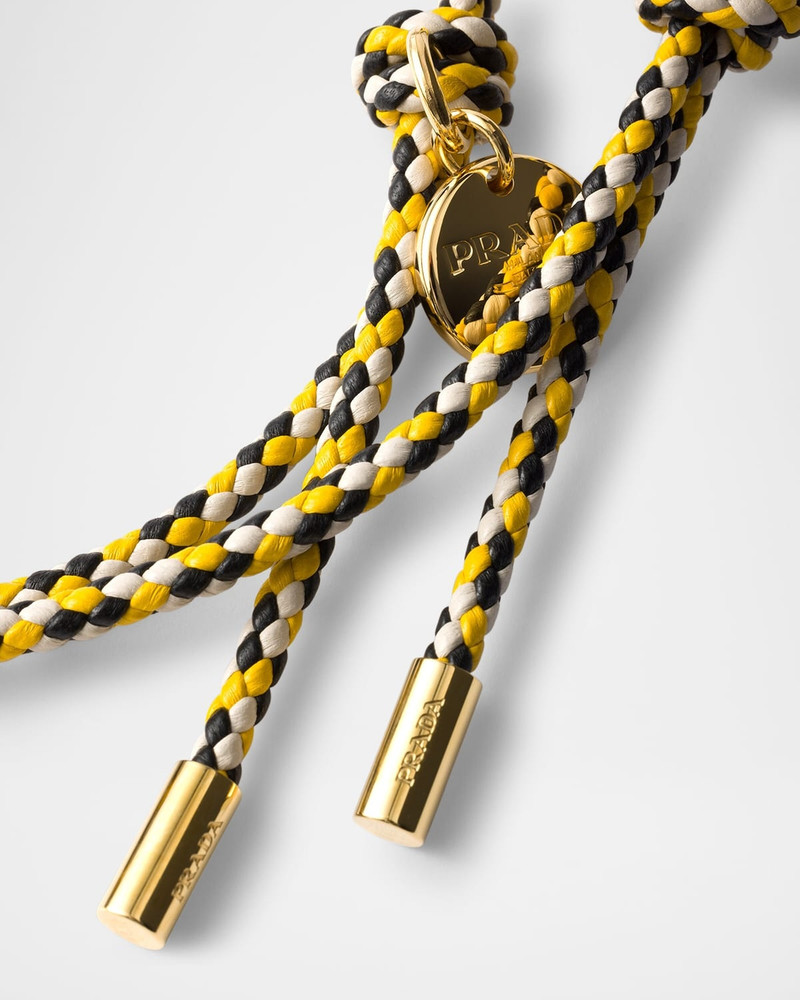 Prada iPhone 16 Pro Max Leather Shoulder Strap Phone Case outlook