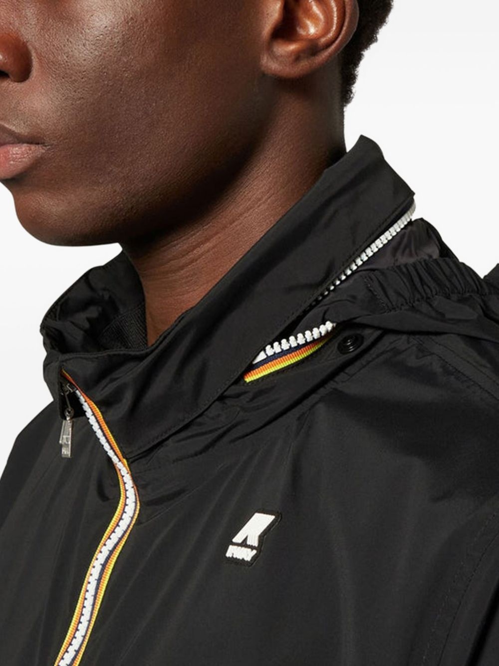 zip-fastening high-neck jacket - 3