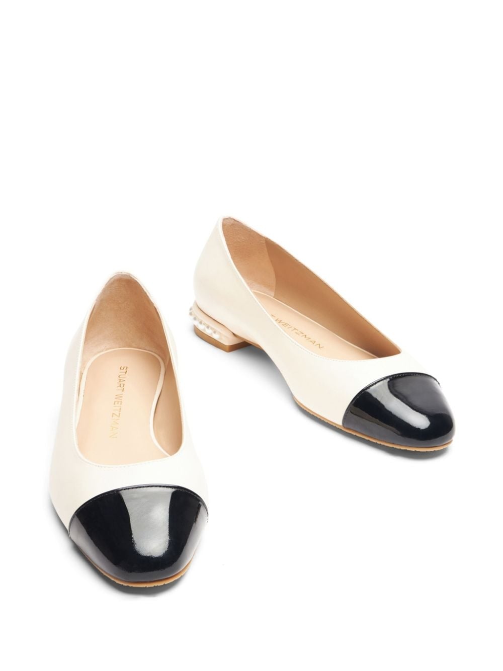 Pearl Flat leather ballerina shoes - 4