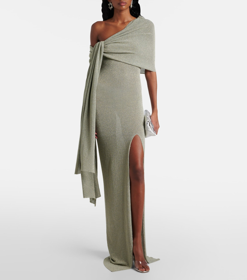 AYA MUSE Draped one-shoulder maxi dress outlook