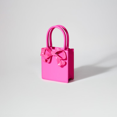 self-portrait Pink Bow Mini Tote Bag outlook
