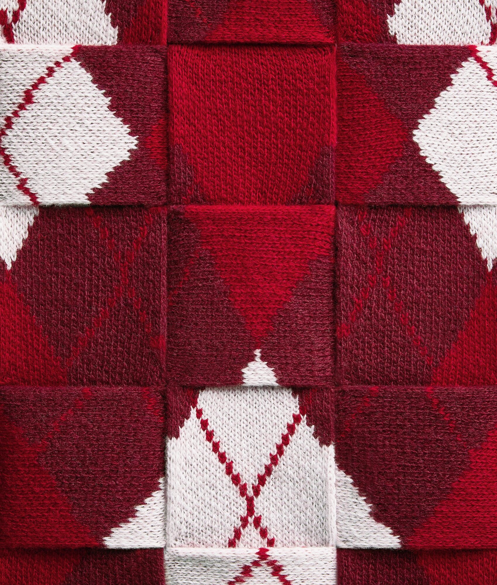 Intreccio Argyle Wool Gilet - 6
