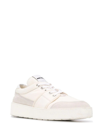 AMI Paris logo patch low-top sneakers outlook