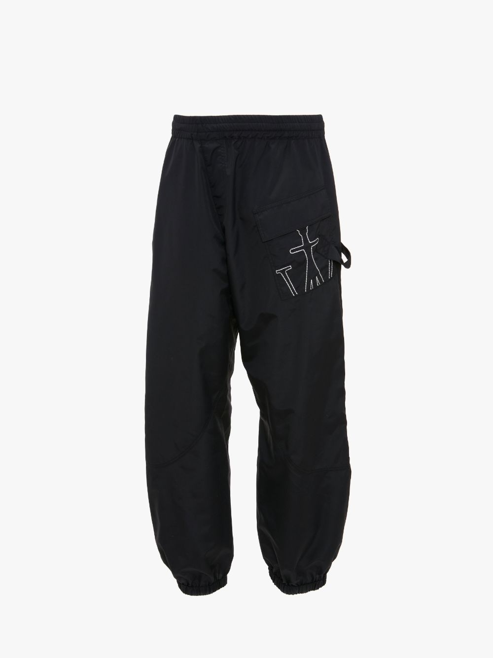 ANCHOR LOGO EMBROIDERED TWISTED JOGGERS - 1