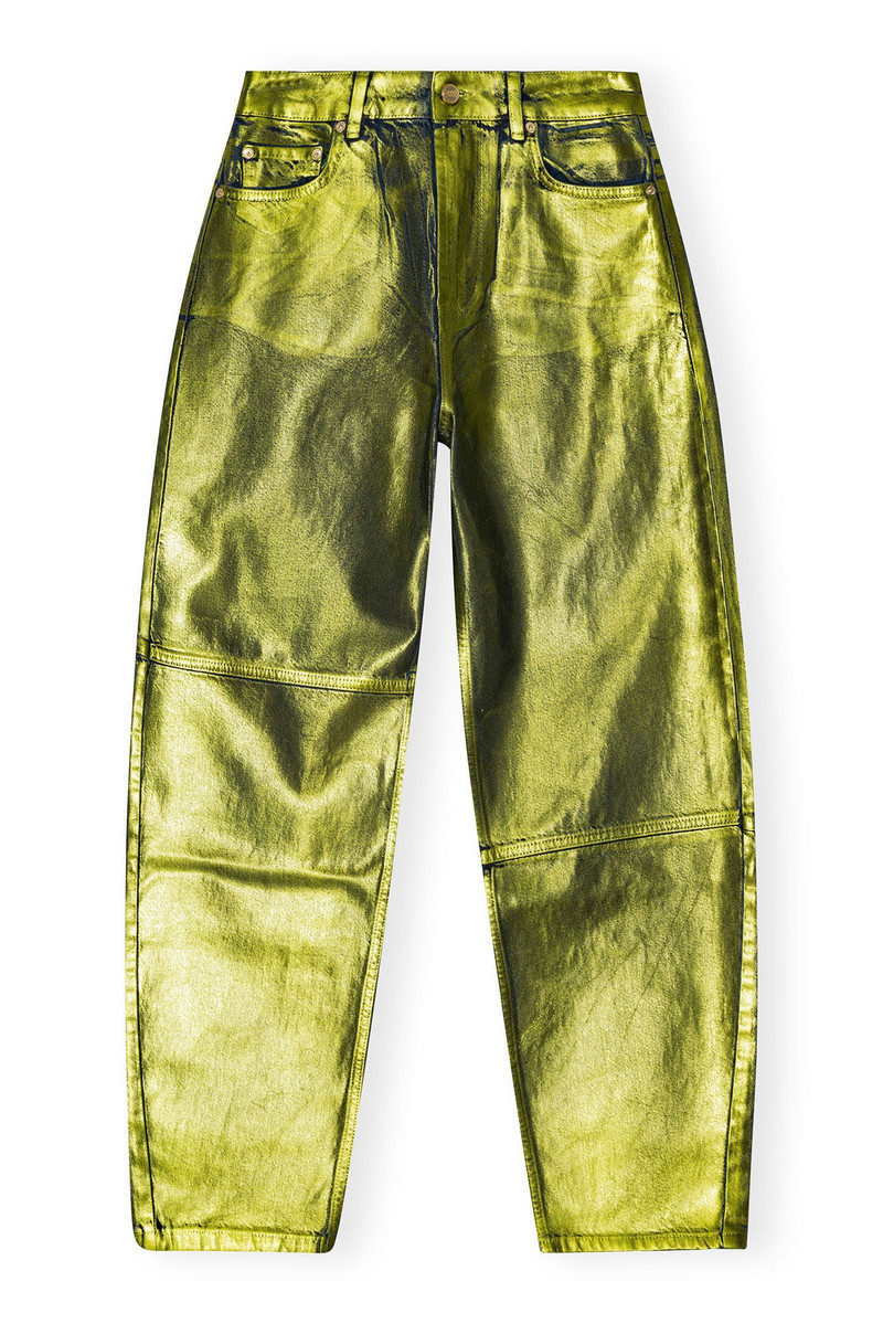 GREEN FOIL STARY JEANS 5