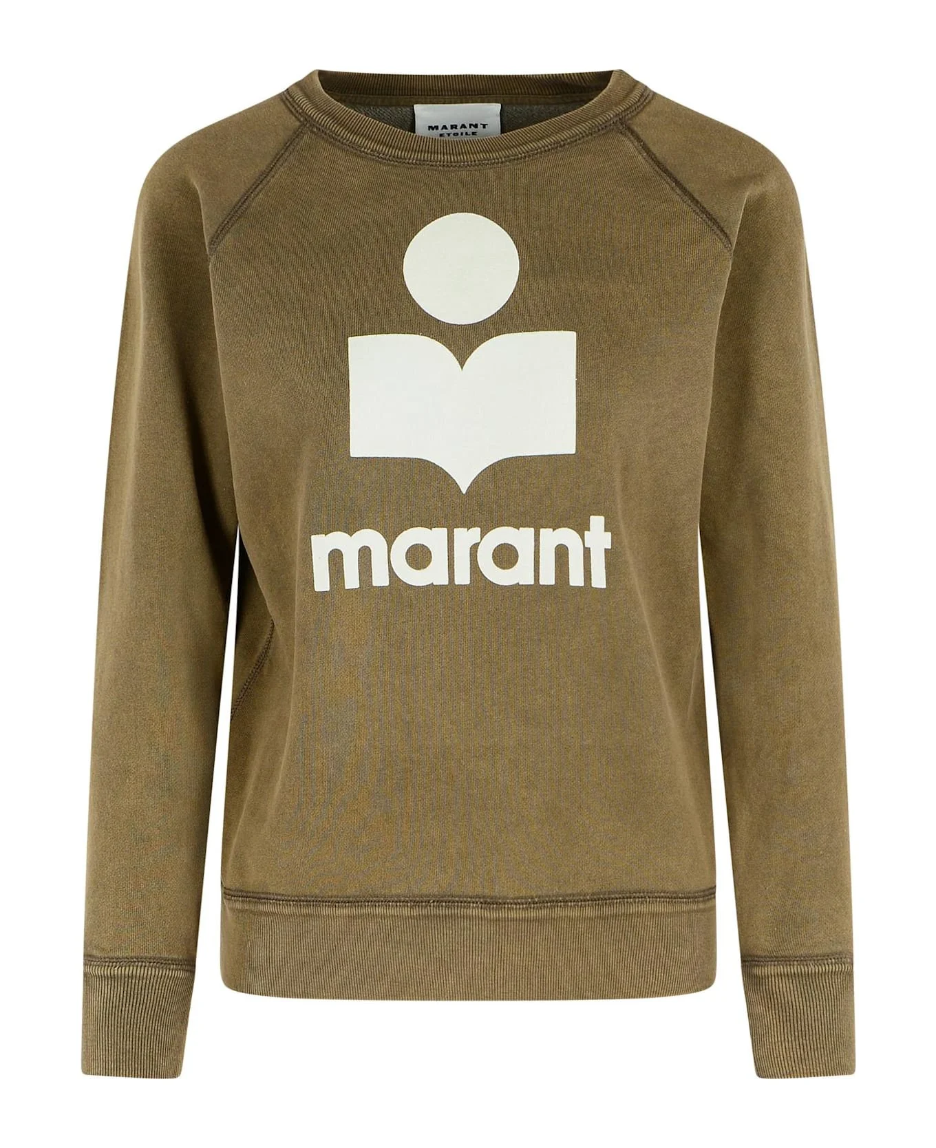 Brown Cotton Blend Sweatshirt - 1