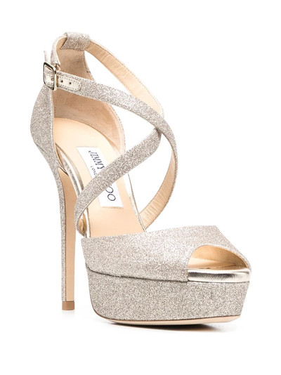 JIMMY CHOO Jenique 125mm platform sandals outlook