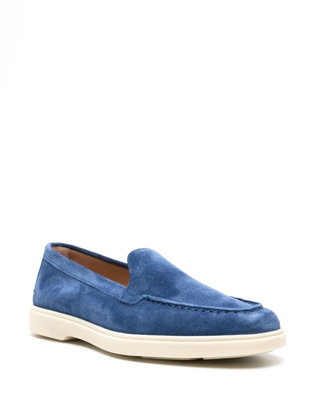 almond-toe suede loafers - 3